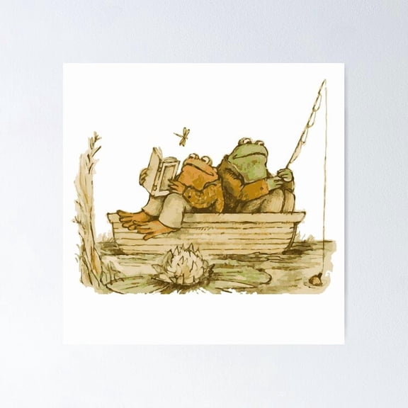 Poster Frog And Toad Vintage Wall Arttrendy Retro Print Positive Quote Poster Room Decor Wall Art, Poster Only