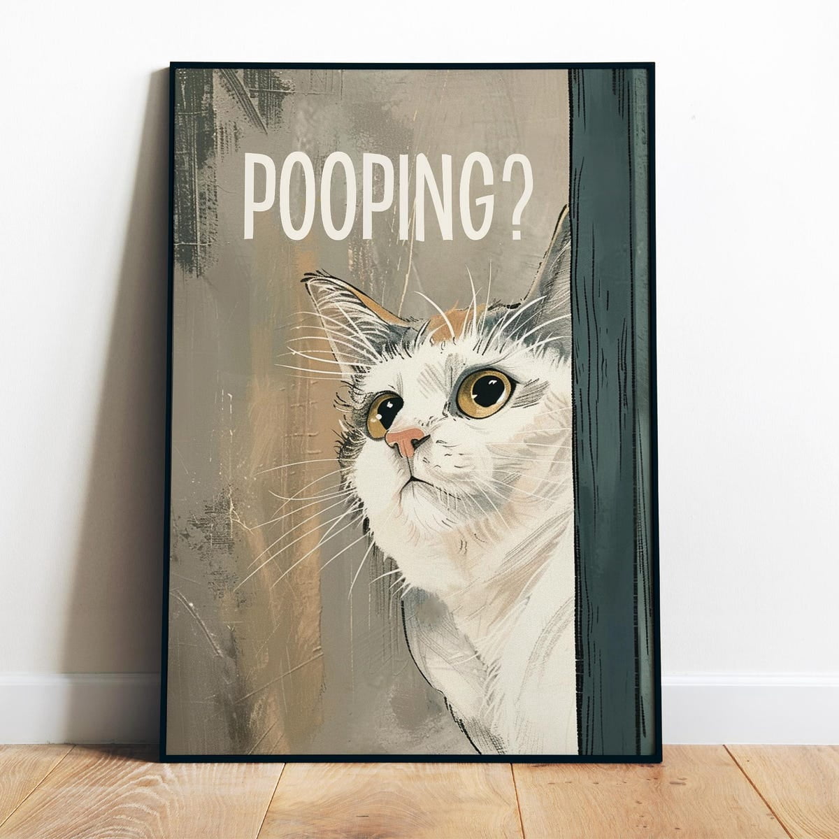 Poster Funny Bathroom Wall Art Printable Are You Pooping Print White ...