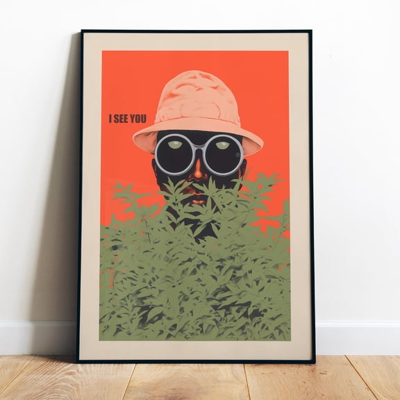 Poster Funny Toilet Poster Printable Bathroom Wall Art I See You Print Toilet Humor Poster Toilet Decor Print Retro Spy Wall Art Fun Quote Vintage Wall Arthot Trend!, Poster Only