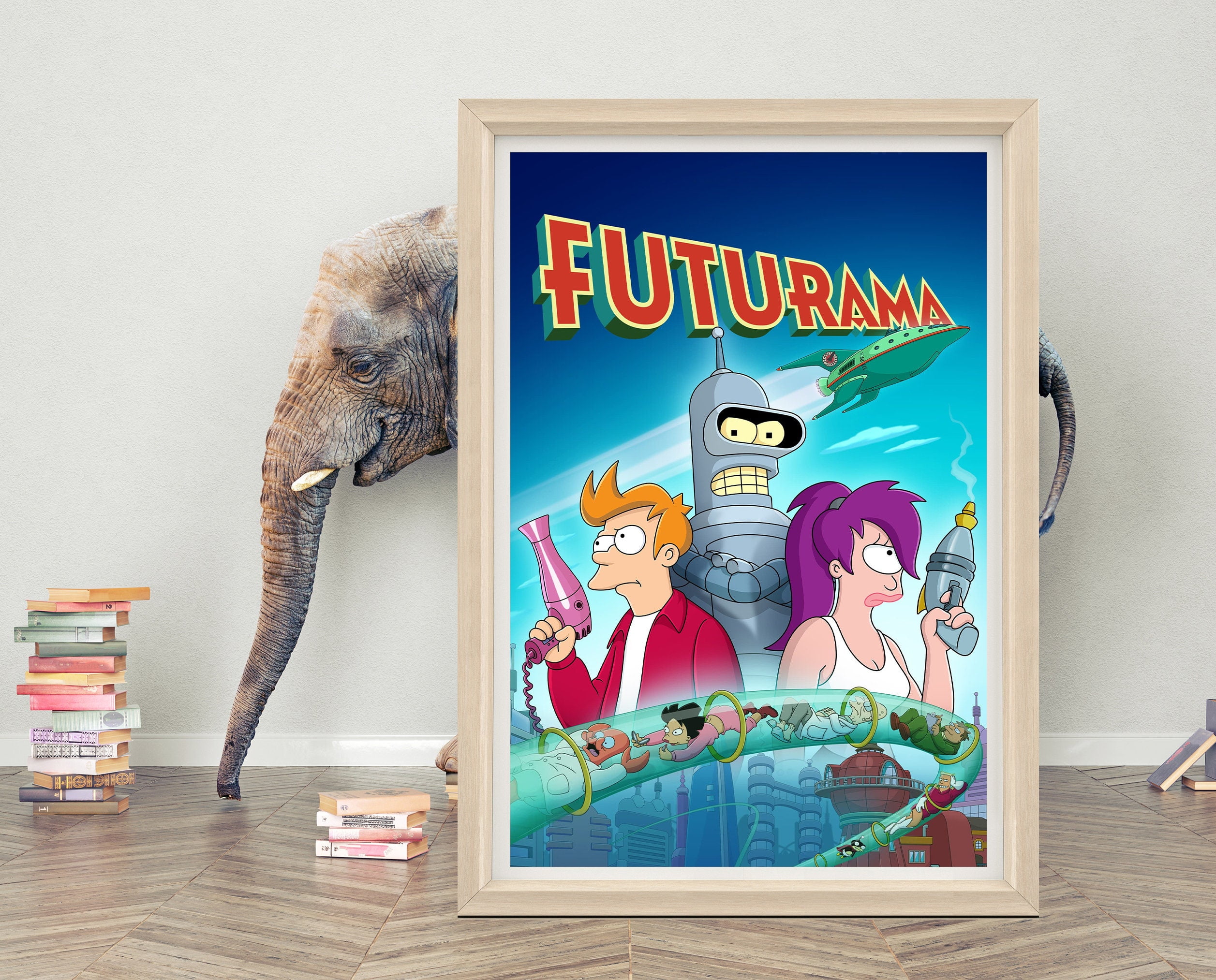 POSTER Futurama Animation Movie Poster| High Quality Poster Cloth ...