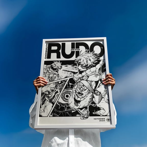 Poster Gachiakuta Fanart Print Poster - Rudo Poster, Modern Shōnen Wall Art, Street Punk Manga Art Print 24X36, UNFRAMED