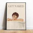 thumbnail image 1 of Poster Get Naked Wall Art Printable Bathroom Aesthetic Wall Art Shower Room Wall Print Toilet Art Woman In A Tub Self Care Print Watercolor Art - No Framed, Vintage Wall Art, Hot Trend!, 12x18, 1 of 2