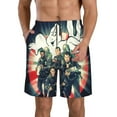 thumbnail image 1 of Poster Ghostbusters Men's Beach Shorts Swim Trunks Casual Quick Dry Board Shorts Swimwear with Mesh Lined and Pockets, 1 of 8
