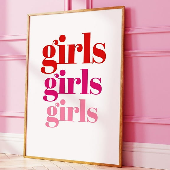 Poster Girl Power Printable, Preppy Wall Art, Trendy College Room Decor, Nail Salon Prints Teenage Girl Bedroom Posters Aesthetic Beauty Room Art - No Framed, Vintage Wall Art, Hot Trend!, 8x12