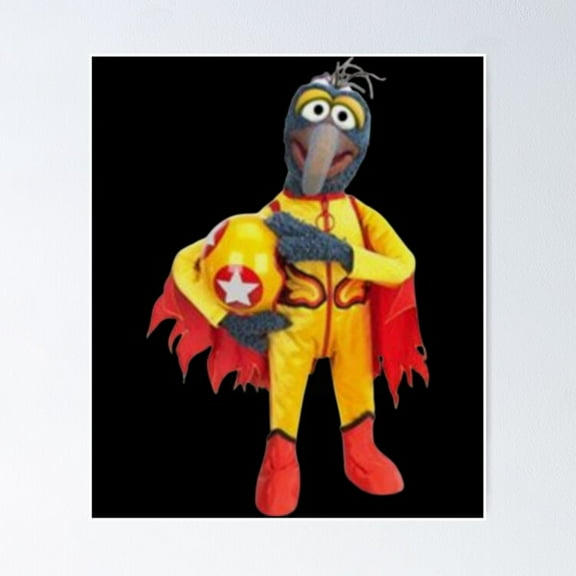 Poster Gonzo Muppet - No Framed, Vintage Wall Art, Trendy Retro Print, Positive Quote Poster, Room Decor, Wall Art, 24x36