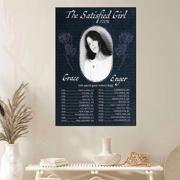 Poster Grace Enger Fall Tour 2026 Indie Pop Music Concert Poster Wall Art Print 24x36 WALL ART - HOME DECOR - 8X12, UNFRAMED