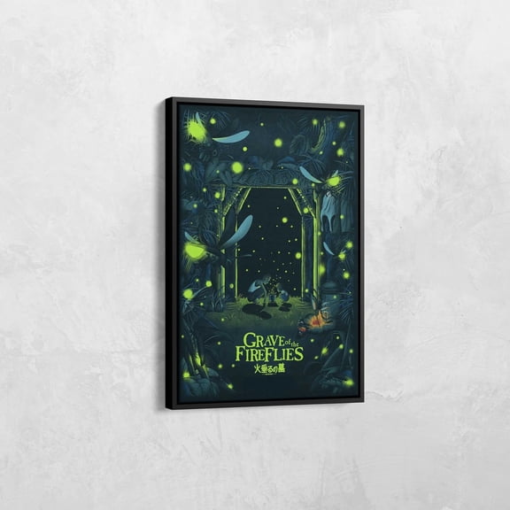 Poster Grave Of The Fireflies Print, Studio Ghibli Wall Art, Japanese Anime Art, Anime Fan Gift, Studio Ghibli Poster, Anime Art Poster 8X12, UNFRAMED