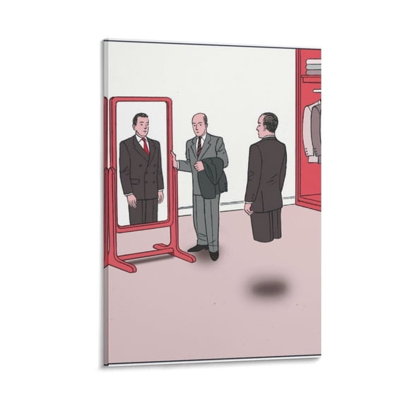 Poster Guy Billout Drawing Canvas Wall Art Prints Poster Gifts Photo Picture Painting Posters Room Decor Home Decorative 12x18inch(30x45cm)