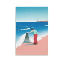 Poster Guy Billout Painting Art Poster Canvas Painting Decor Wall Print Photo Gifts Home Modern Decorative Posters 12x18inch(30x45cm)