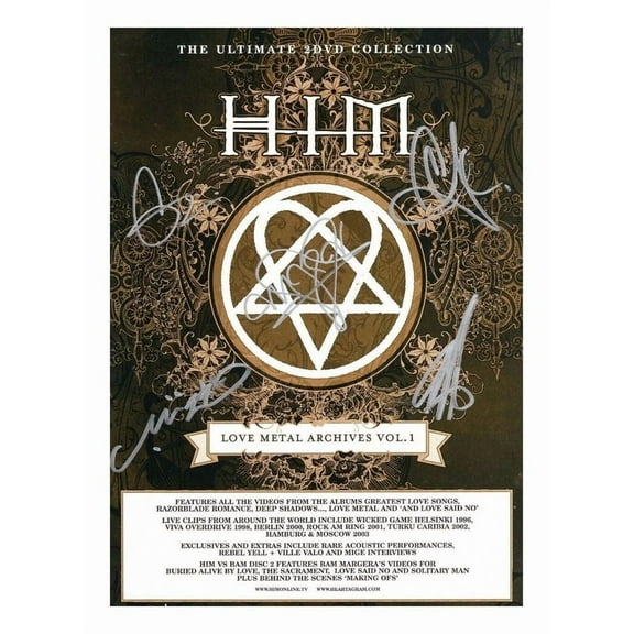 Poster HIM ENTIRE GROUP AUTOGRAPHED POSTER-ZEUS DECOR - 12X18, UNFRAMED
