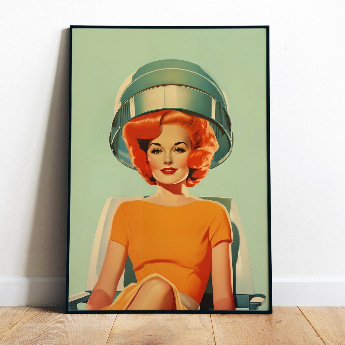 Poster Hairdresser Wall Art Printable Retro Housewife Poster Vintage poster-hairdresser-wall-art-printable-retro-housewife-poster-vintage