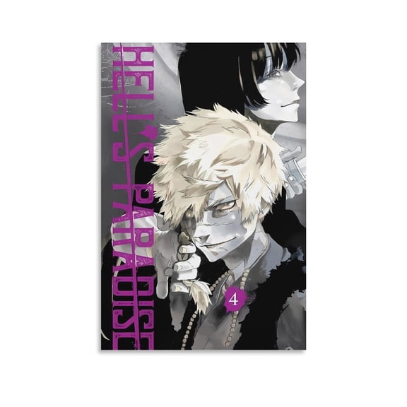 Poster Hell's Paradise Jigokuraku Art Anime Gifts Canvas Painting Poster Wall Art Decorative Picture Prints Modern Decor 12x18inch(30x45cm)