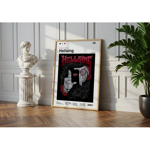 Poster Hellsing Anime Poster: Vintage Manga Art Print 24X36, UNFRAMED