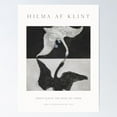 thumbnail image 1 of Poster Hilma Af Klint Swan The Swan No 17 Swedish Black And White Exhibition Museum Scandinavian Painting Animal Decor Gift - No Framed, Room Decor, 8x12, 1 of 2