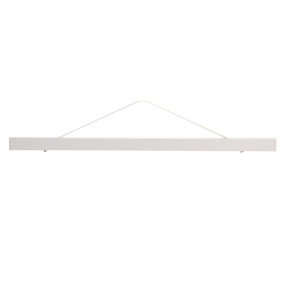 Poster Holder White Modern Magnetic Sawdust Photo Frame DIY Poster Scroll Print Artwork Hanger Wall Art Tape[50cm]