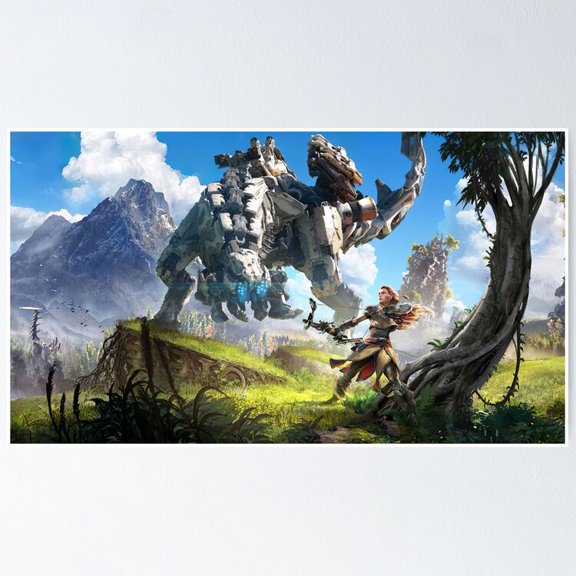 Poster Horizon - No Framed, Vintage Wall Art, Trendy Retro Print, Positive Quote Poster, Room Decor, Wall Art, 12x18