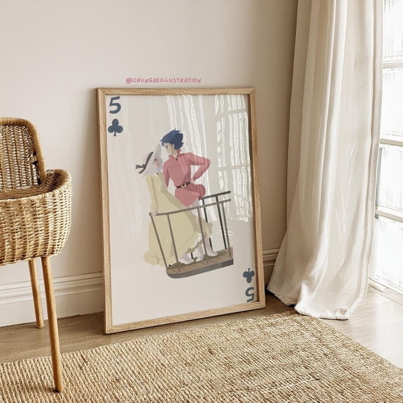 Poster Howl'S Moving Castle Print | Studio Ghibli Anime Poster 8X12, UNFRAMED