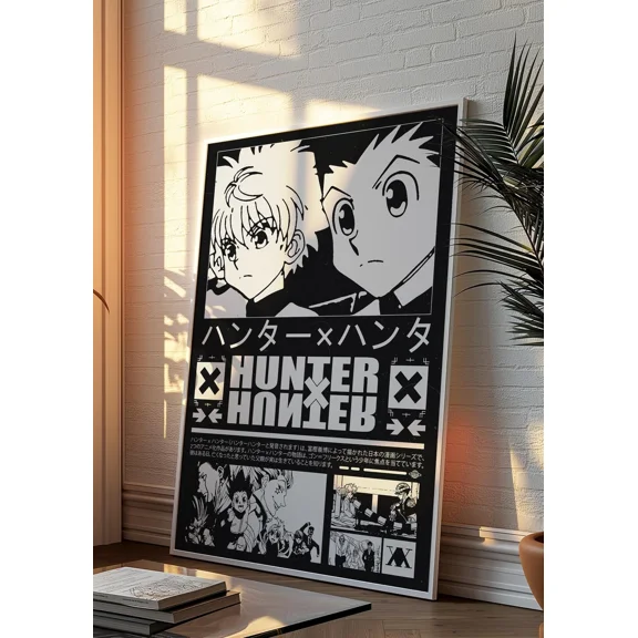 Poster Hunter X Hunter Poster Print | Hxh Anime Manga Wall Art 24X36, UNFRAMED