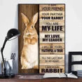 thumbnail image 1 of Poster I Am Your Friend Partner Rabbit, Bunny , _8667 Wall Art, Unframed Prints For Home Or Office, Perfect Gift For Everyone, 8x12, 1 of 2