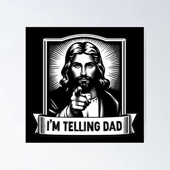 Poster I'M Telling Dad Poster - No Framed, Vintage Wall Art, Hot Trend!, 8x12
