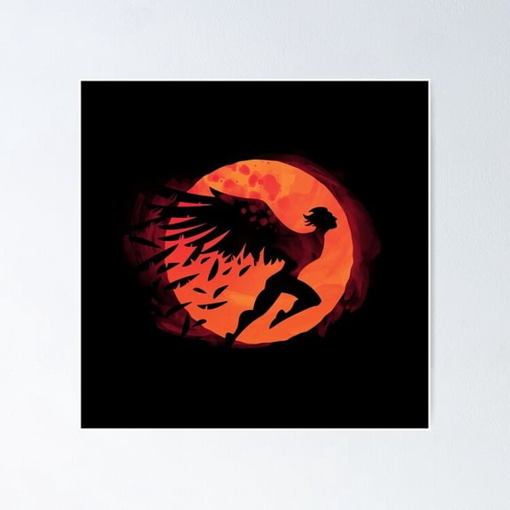 Poster Icarus: Sunset - No Framed, Vintage Wall Art, Trendy Retro Print, Positive Quote Poster, Room Decor, Wall Art, 12x18