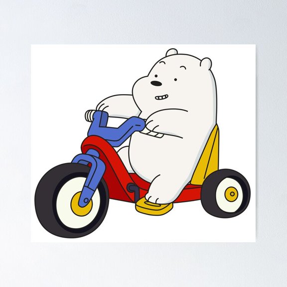 Poster Ice Bear Poster - No Framed, Vintage Wall Art, Hot Trend!, 24x36