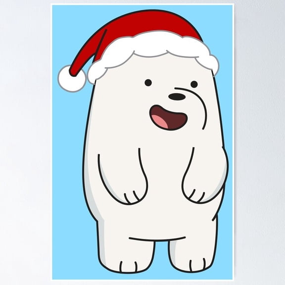 Poster Ice Bear Poster - No Framed, Vintage Wall Art, Hot Trend!, 24x36