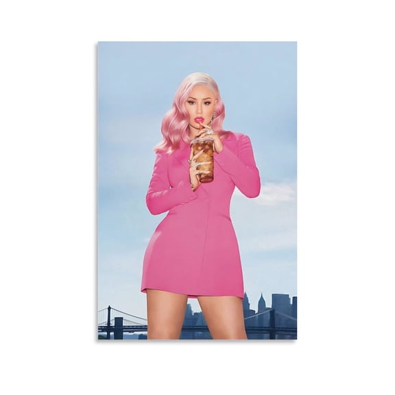 Poster Iggy Azalea Singer Rap Art Wall Art Poster Scroll Canvas Painting Picture Living Room Decor Home 12x18inch(30x45cm)