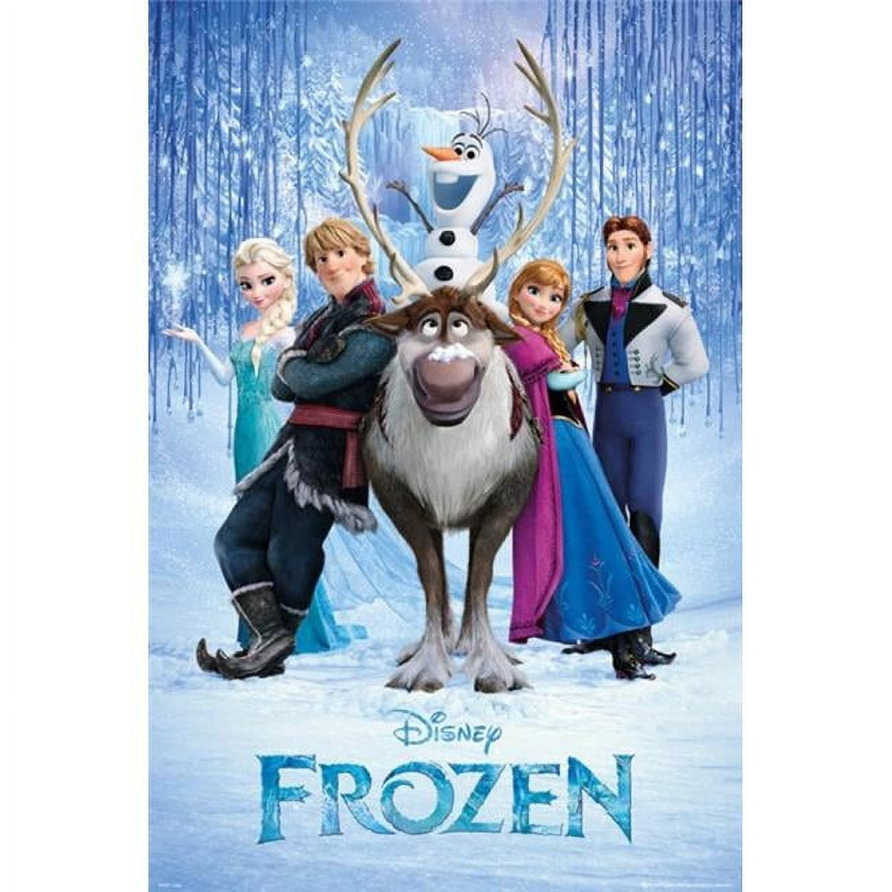 Poster Import XPE160054 Disney Frozen - Movie Cast Poster Print, 24 x 36