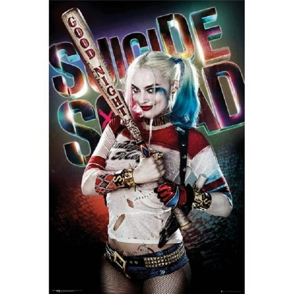 Poster Import XPE160520 Suicide Squad - Harley Quinn Good Night Poster Print, 22 x 34