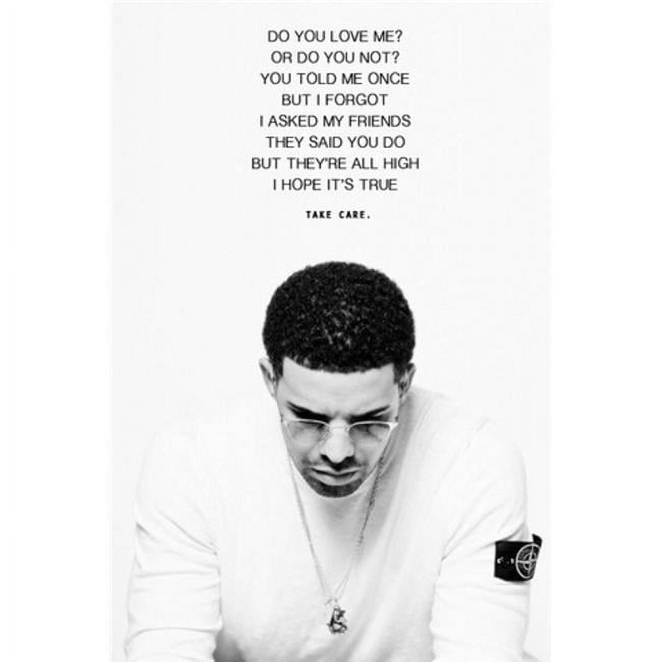 Drake Quote Laminated & Framed Poster (24 x 36) 