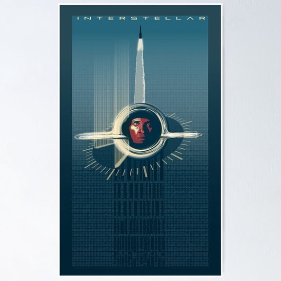 Poster Interstellar Retro - No Framed, Vintage Wall Art, Trendy Retro Print, Positive Quote Poster, Room Decor, Wall Art, 24x36