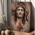 thumbnail image 1 of Poster Jesus Crown Of Thorns Heart Cross - , _7493 Wall Art, Unframed Prints For Home Or Office, Perfect Gift For Everyone, 8x12, 1 of 2