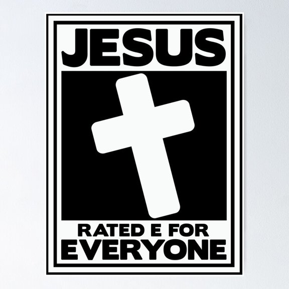 Poster Jesus Is For Everyone Poster - No Framed, Vintage Wall Art, Hot Trend!, 12x18