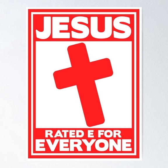 Poster Jesus Is For Everyone Poster - No Framed, Vintage Wall Art, Hot Trend!, 24x36