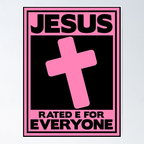 Poster Jesus Is For Everyone Poster - No Framed, Vintage Wall Art, Hot Trend!, 8x12