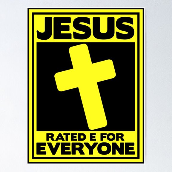 Poster Jesus Is For Everyone Poster - No Framed, Vintage Wall Art, Hot Trend!, 8x12