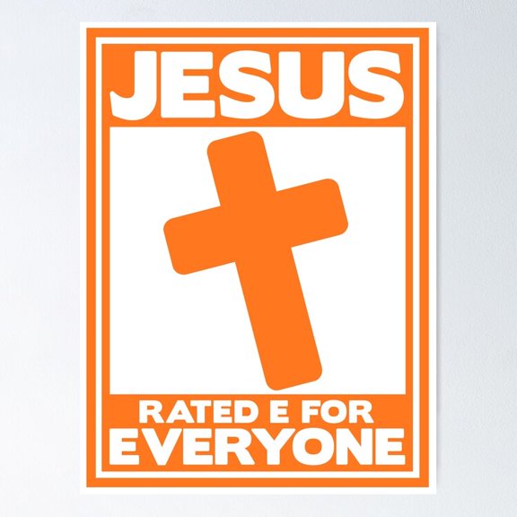 Poster Jesus Is For Everyone Poster - No Framed, Vintage Wall Art, Hot Trend!, 8x12