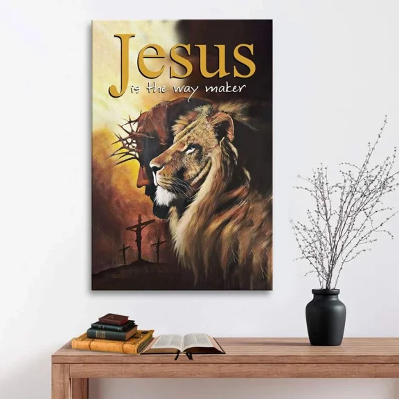 Poster Jesus Is The Way Maker, - Christian Wall Art Wall Art, Unframed Prints For Home Or Office, Perfect Gift For Everyone, 24x36