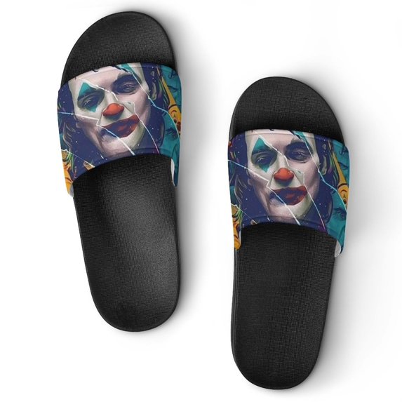 Poster Joker Folie A Deux Unisex Slippers Summer Beach Slippers Casual Non Slip Comfortable Slide Sandals Home Slippers For Men Women