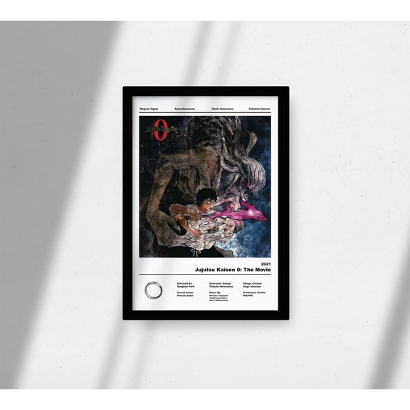 Poster Jujutsu Kaisen 0 Printable Anime Poster Yuta Okkotsu Minimalist Anime Art Print Manga Art Aesthetic Anime Home Decor Gift For Friend 24X36, UNFRAMED