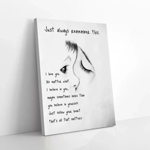 Poster Just Remember Mother Son- UNFRAMED Poster Prints, Wall Art For Home Decor Or Office - Great Gift Idea For Friends & Family, 8x12