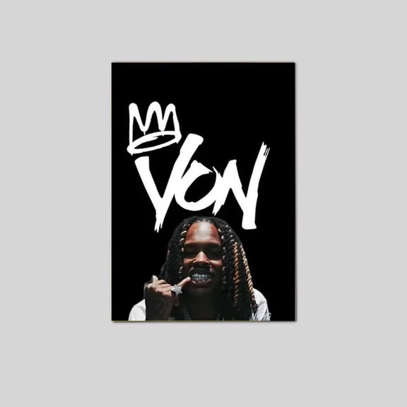 Poster King Von Poster Artist Rapper Singer Home Wall decor Poster GoldenGate JSC - 16X24, UNFRAMED