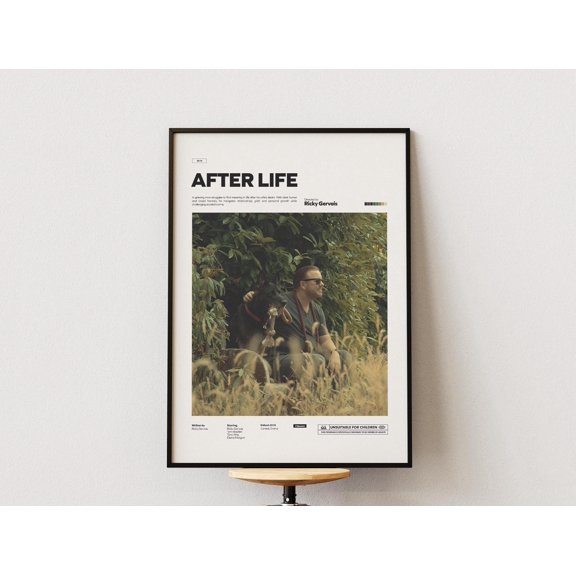 Poster After Life Print Poster, Alternative Poster For After Life Series, Ricky Gervais Popular Drama Tv Series Print, Ricky Gervais Poster 16X24, UNFRAMED