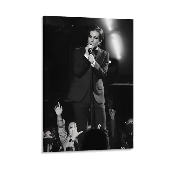 Poster MÃ¥neskinart Rock Band Gifts Canvas Painting Poster Wall Art Decorative Picture Prints Modern Decor 12x18inch(30x45cm)