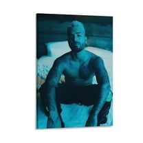 Poster Maluma Art Singer Unique Canvas Poster Wall Art Picture Prints Hanging Photo Gift Decor Home Posters Artworks 12x18inch(30x45cm)