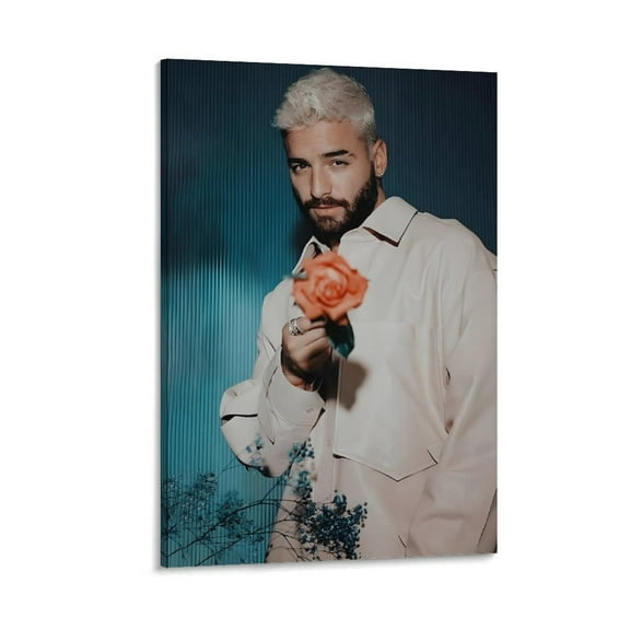 Poster Maluma Singer Art Canvas Wall Art Prints Poster Gifts Photo Picture Painting Posters Room Decor Home Decorative 12x18inch(30x45cm)