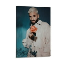 Poster Maluma Singer Art Canvas Wall Art Prints Poster Gifts Photo Picture Painting Posters Room Decor Home Decorative 12x18inch(30x45cm)