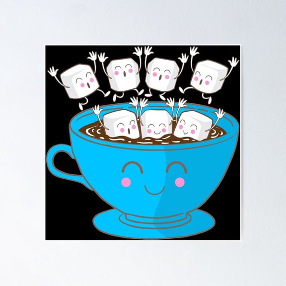 Poster Marshmallow Fun! Poster Vintage Wall Arthot Trend! , Poster Only