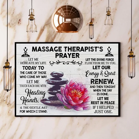 Poster Massage Therapist Let Me Dedicate My Life Paper No Frame Matte ... Wall Art, Unframed Prints For Home Or Office, Perfect Gift For Everyone, 24x36